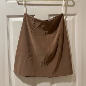 Vintage cream mini skirt